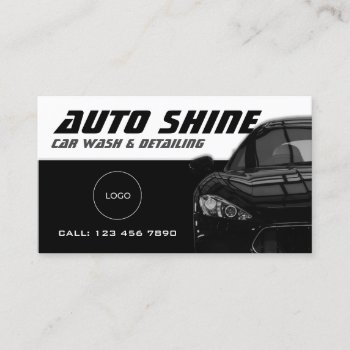 Black And White Automotive Dynamic  Business Card by TwoFatCats at Zazzle