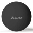 Black and White Awesome Personalized Ping-Pong Ball Black and White Awesome Personalized Ping-Pong Ball