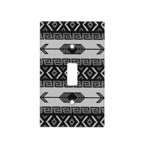 Black And White Aztec Pattern  Southwestern Light Switch Cover