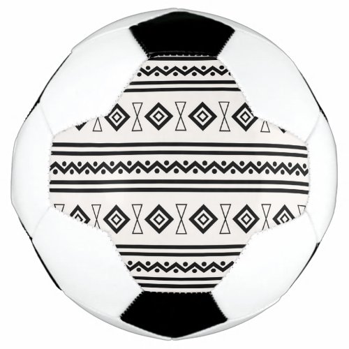 Black And White Aztec Soccer Ball