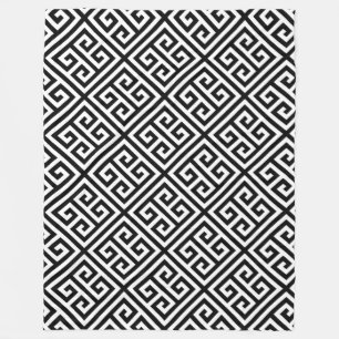 Black and white bachelor fleece blanket