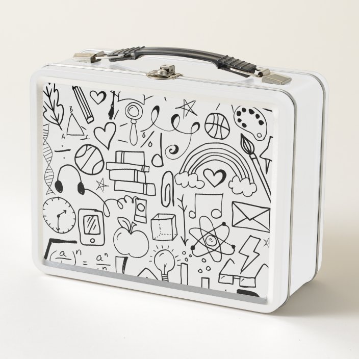 cute black lunch box