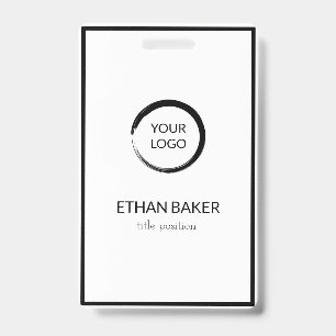 Black And White Badge
