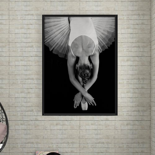 Black and White Ballerina Art Print