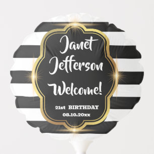 Black and White  Balloon
