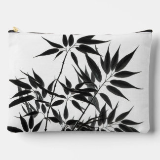 Black and White Bamboo Plant Accessory Pouch