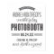 Black and White Banner Photo Booth Wedding