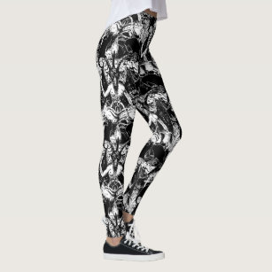 Devil Satan 3D Printed Hocus Pocus Leggings For Women Goat Horn Hexagram  Design, Elastic Fit For Fitness And Workouts LY191202 From Dang04, $8.96