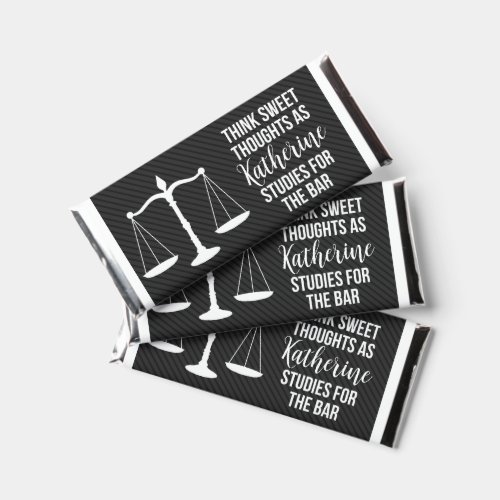 Black and White Bar Exam Law School Candy Wrappers