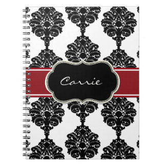 Black and White Baroque Notebook