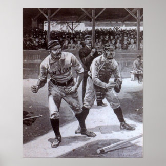 Baseball Black And White Posters | Zazzle