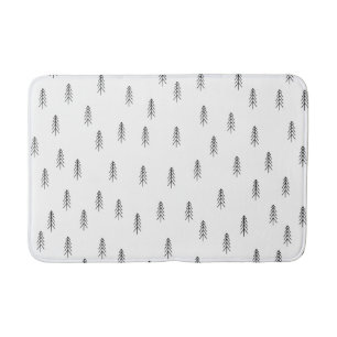 Black and White Bathroom Rug