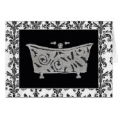 Black and White Bathtub (Front Horizontal)