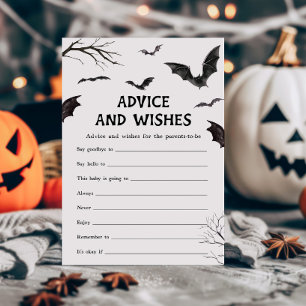 Black and White Bats Advice and Wishes Game