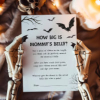 Black and White Bats How Big is Mommys Belly Game