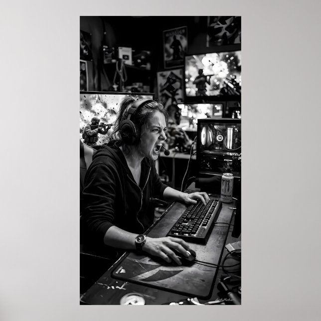 Black and White Battle Station Instruction Poster (Front)