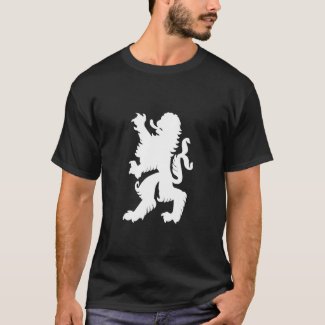 Black and White Bavarian Lion Oktoberfest T-Shirt