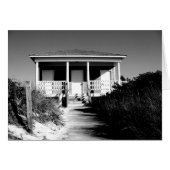 black and white beach bungalow (Front Horizontal)