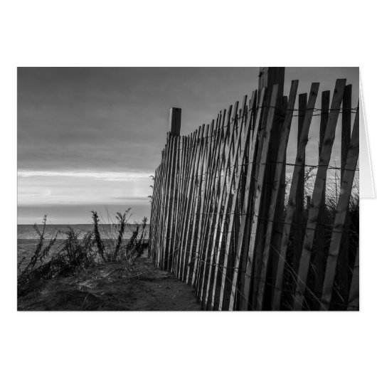 Black and White Beach Fence (Front Horizontal)