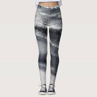 Black and White Beach II  Dance Leggings