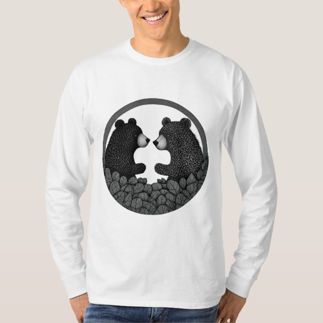 Black and white bears T-Shirt (Front)