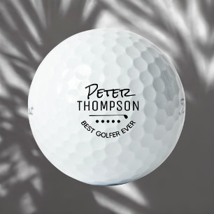 Black and White Best Golfer Golf Balls