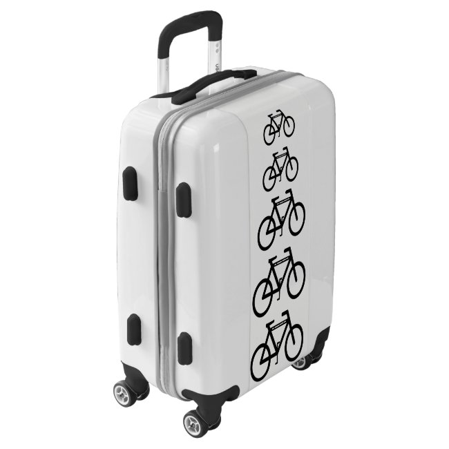 Black and White Bicycle Abstract Cycling Luggage