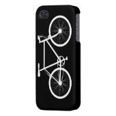 Black and White Bicycle iPhone Case (Back Left)