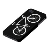 Black and White Bicycle iPhone Case (Bottom)