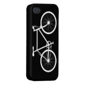 Black and White Bicycle iPhone Case (Back Right)