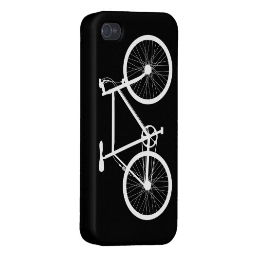 Black and White Bicycle iPhone Case (Back Right)