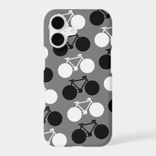 black and white bicycles iPhone 17 case