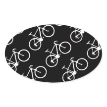 black and white bicycles patterning