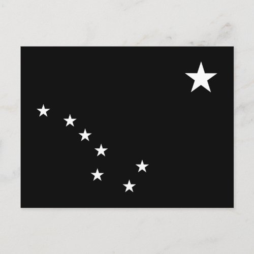 Black and White Big Dipper Postcard