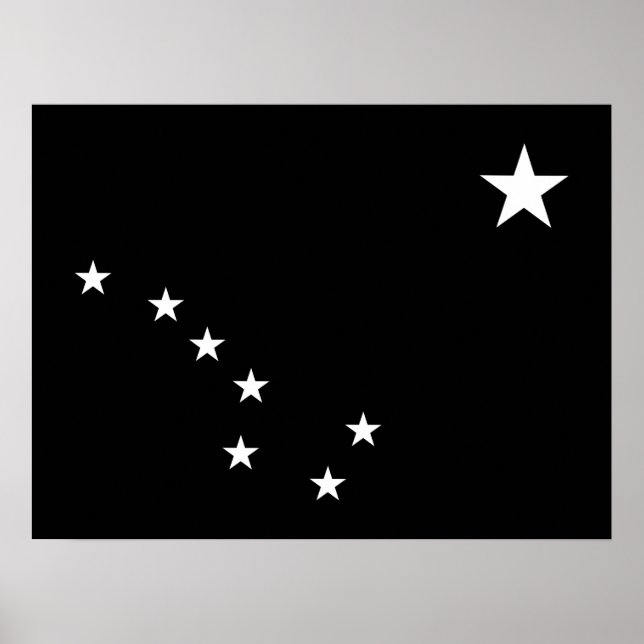 Black and White Big Dipper Poster (Front)