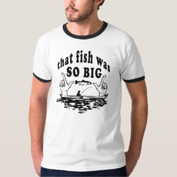 Black And White Big Fish T-shirt by Tissling at Zazzle