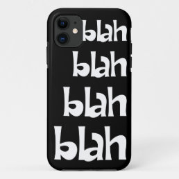 Black and White Blah Blah Blah iPhone 5s Case