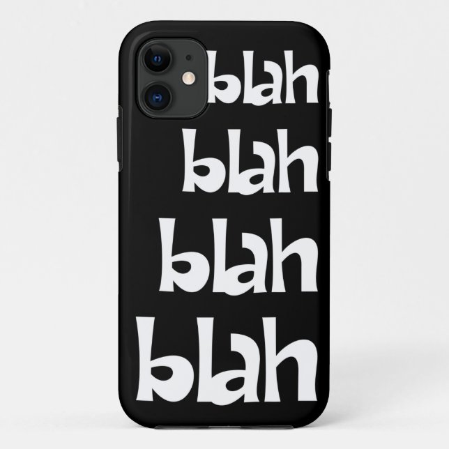 Black and White Blah Blah Blah iPhone 5s Case (Back)