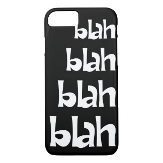 Black and White Blah iPhone 7 case