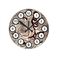 Black and White Bohemian Zen Clock