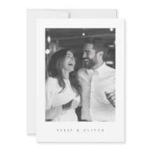 Black and White Boho Photo Wedding Modern