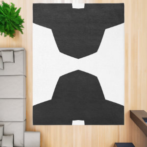 Black and white Bold Geometric Rug