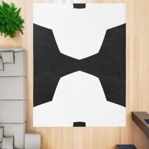 Black and white Bold Geometric Rug