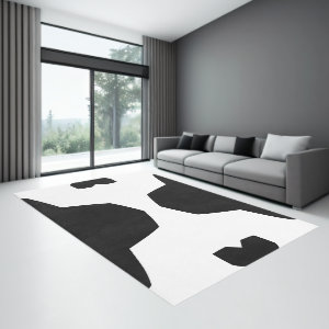Black and white Bold Geometric Rug