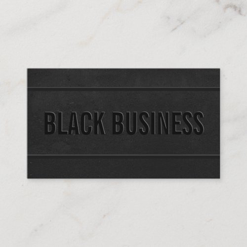 Black and White Bold Modern Elegant professional Business Card