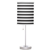 Black and White Bold Stripe Lamp (Right)