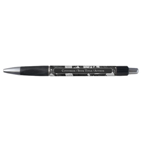 Black And White Books Background Promotional Pen
