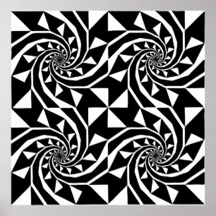 Black and white bord design, ornament art, home poster
