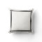 Black and White Border Framed Throw Pillow