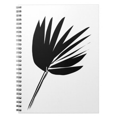 Black And White Botanical Note Pad Notebook